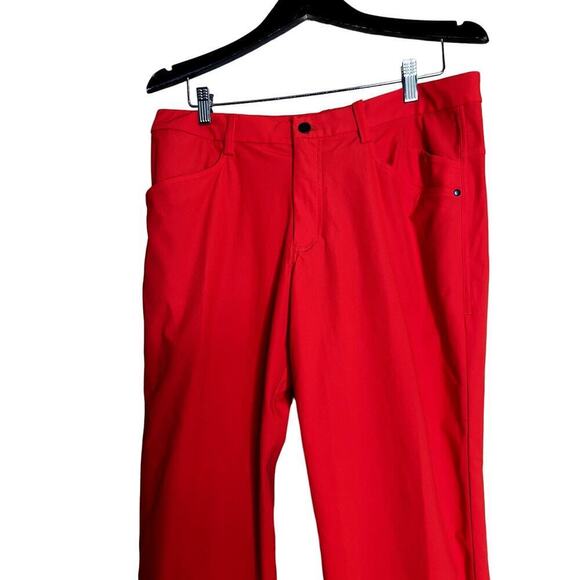 Lululemon men's size 36 pants orange straight leg stretch - Picture 3 of 11